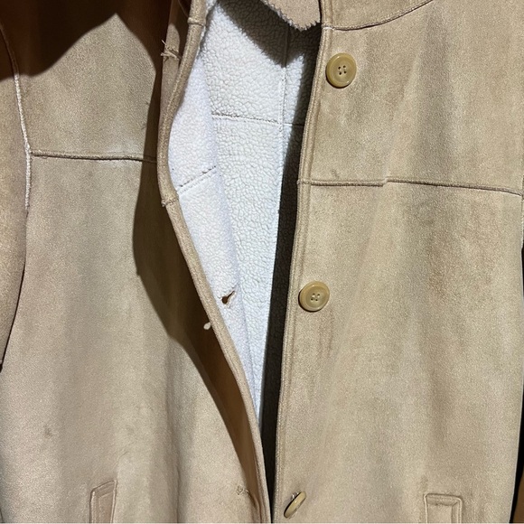 Vintage Luz Claiborne Suede Penny Lane Coat - Picture 2 of 6